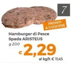 Tocal Hamburger di Pesce Spada ARISTEUS offerta