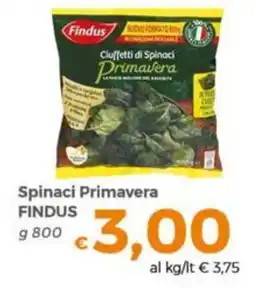 Tocal Spinaci Primavera Findus offerta