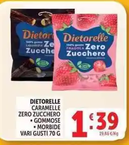 Deco Supermercati Dietorelle caramelle zero zucchero offerta