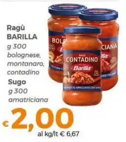 Tocal Ragù Barilla offerta