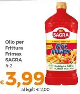 Tocal Olio per Frittura Frimax Sagra offerta