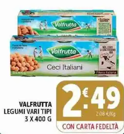 Deco Supermercati Valfrutta Ceci Italiani offerta