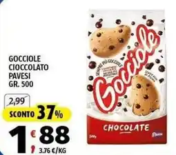 Vivo Supermercati Gocci ole Cioccolato Pavesi offerta