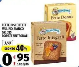 Vivo Supermercati Fette biscottate Mulino Bianco offerta