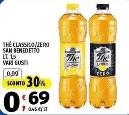Vivo Supermercati Thè classico/zero San Benedetto offerta