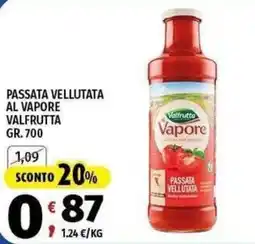 Vivo Supermercati Passata vellutata Valfrutta offerta