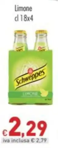 Cash & Carry Grossy Schweppes Limone offerta