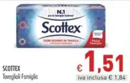 Cash & Carry Grossy Scottex Tovaglioli Famiglia offerta