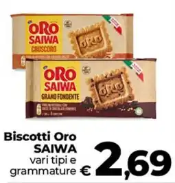 Ipercoop Radenza Biscotti Oro SAIWA offerta