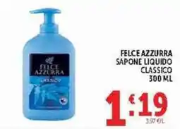 Deco Supermercati Felce Azzurra Sapone Liquido Classico offerta