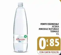 Deco Supermercati Fonte Essenziale acqua minerale naturale termale offerta