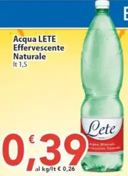 Sidis Acqua LETE Effervescente Naturale offerta