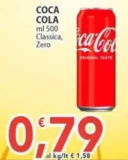 Sidis Coca-Cola Classica, Zero offerta