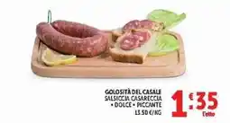 Deco Supermercati Goosità del Casale Salsiccia Casareccia offerta