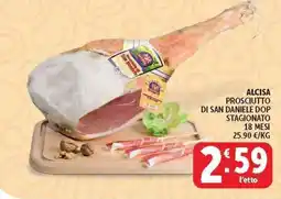 Deco Supermercati Alcisa Prosciutto di San Daniele DOP offerta