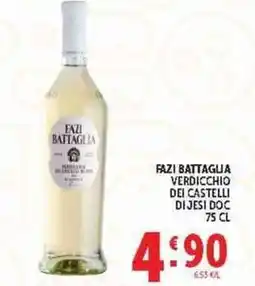 Deco Supermercati Fazi Battaglia Verdicchio dei Castelli di Jesi DOC offerta