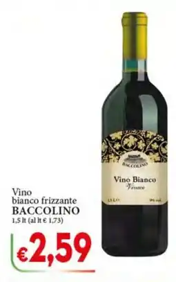 D'Italy Vino bianco frizzante Baccolino offerta