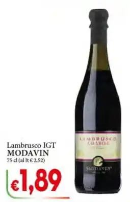D'Italy Lambrusco IGT Modavin offerta