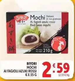 Deco Supermercati Bi Yuri mochi ai fagioli azuki rossi offerta