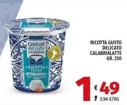 Vivo Supermercati Ricotta fresca Calabria offerta