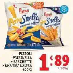 Deco Supermercati Pizzoli Patasnella Barchette offerta