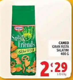 Deco Supermercati Cameo Snack Friends Gran Festa offerta