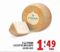 Deco Supermercati F.lli Pinna Caciotta Brigante offerta