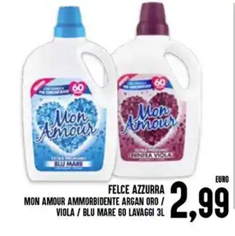 Mon Amour ammorbidente argan oro / viola / blu mare