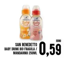 Al Discount San Benedetto baby drink bio fragola / mandarino offerta
