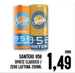 Al Discount Santero 958 Spritz Classico / Zero Lattina offerta