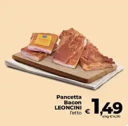 Ipercoop Radenza Pancetta Bacon Leoncini offerta