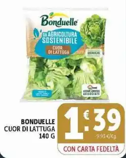 Deco Supermercati Bonduelle cuor di lattuga offerta