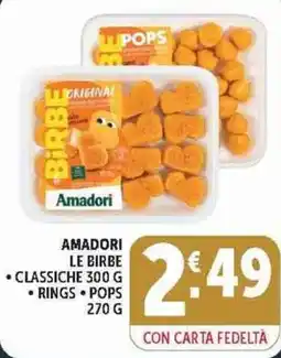Deco Supermercati Amadori le birbe classiche offerta