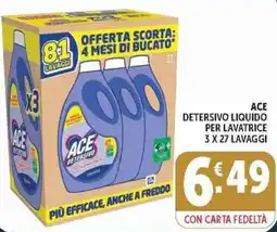 Deco Supermercati Ace Detersivo liquido per lavatrice offerta