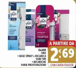 Deco Supermercati Glade One base spray + ricarica offerta