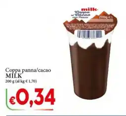 D'Italy Coppa panna/cacao MILK offerta