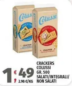 Vivo Supermercati Crackers Colussi offerta