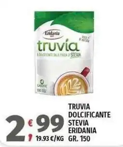 Vivo Supermercati Truvia dolcificante stevia Eridania offerta