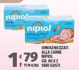 Vivo Supermercati Nipiol prosciutto offerta