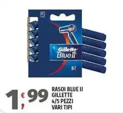Vivo Supermercati Rasoi Blue II Gillette offerta