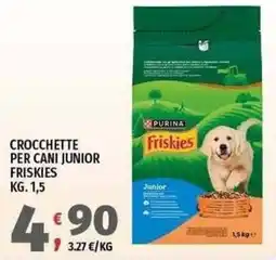 Vivo Supermercati Crocchette per cani junior Friskies offerta