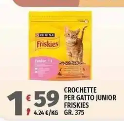 Vivo Supermercati Crochette per gatto junior Friskies offerta