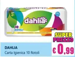 Euroshop Dahlia Carta Igienica offerta