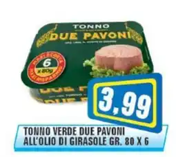 Punto Vigas Tonno verde due pavoni offerta