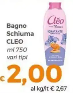 Tocal Bagno Schiuma Cleo offerta