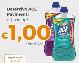 Tocal Detersivo ACE Pavimenti offerta