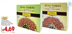 D'Italy Torta gelato pistacchio e cioccolato Gelateria dei Portici offerta