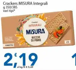 Sidis Crackers Integrali Misura offerta