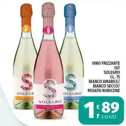 Vivo Supermercati Vino frizzante Solegro offerta