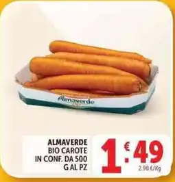 Deco Supermercati Almaverde bio carote offerta